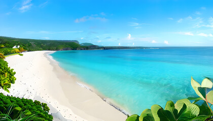 Pristine Grand Anse Beach with Soft White Sands and Crystal Clear Waters