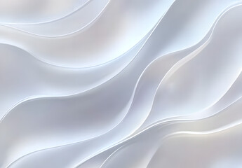 Obraz premium Elegant and minimalist seamless white wave texture pattern background with mono color design concept