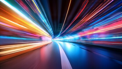 Speed motion blur background; traveling in warp speed; colorful motion blur moving in fast speed; a vehicle traveling in hyper speed; velocity and speed; graphic resources; graphic elements