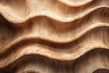 Abstract Wavy Wooden Texture Background