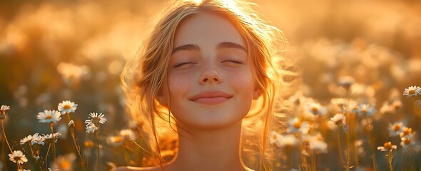 a person with her eyes closed

