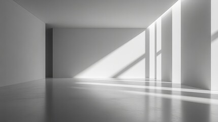 Empty wall of minimalism room,created with generative ai tecnology.