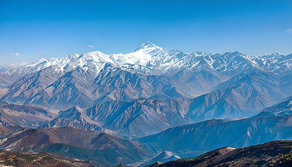 The Expansive Snow-Capped Alborz Mountains and Rugged Terrain
