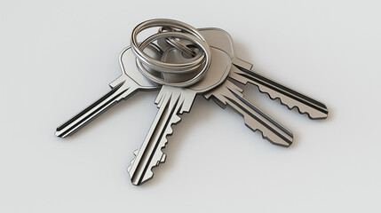 keys isolated on white background