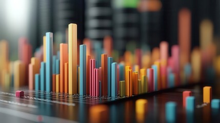 Obraz premium Investment liquidity ratio, yield performance, cost of capital structure, 3D illustration