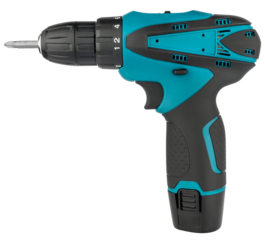 Cordless drill, screwdriver with cross bit