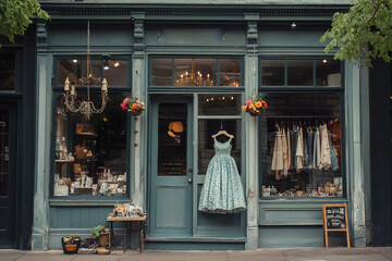 vintage style storefront boutique template	