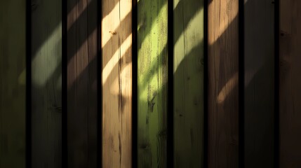 Sunlit wood slats evoke warmth and comfort, with light and shadow interplay perfect for minimalist designs, natural decor, or textured backdrops
