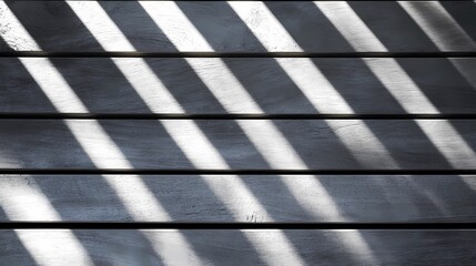 Obraz premium Sunlit wood slats evoke warmth and comfort, with light and shadow interplay perfect for minimalist designs, natural decor, or textured backdrops