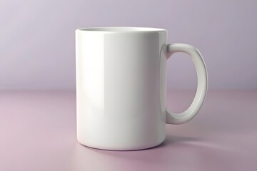 Realistic Blank Mug Mockup Template for Branding and Design Showcase