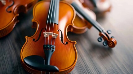 Fototapeta premium The Captivating Melody of a Starter Violin for Young Learners