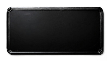  Black rectangular shape isolated on a white background with simple frames and empty text bo_1(339)