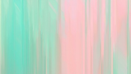 Fototapeta premium Abstract background with soft pastel green and pink stripes.