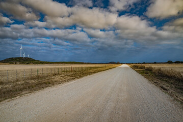Country Roads with Windmills