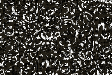 Minimalist abstract  brush stroke painting seamless flower pattern illustration. Modern trendy paint line background.