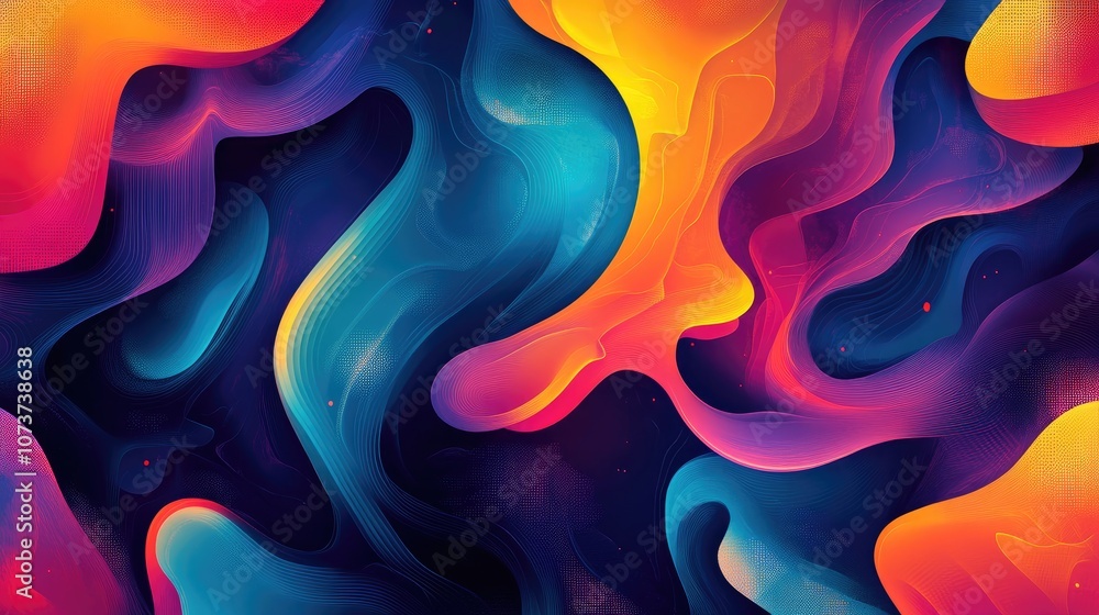 Poster digital illustration in raster format for photoshop showcasing imaginative art design elements in vi