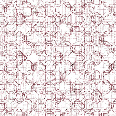 seamless pattern with flowers, geomatric