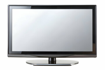 A modern lcd tv on white background, lcd tv screen
