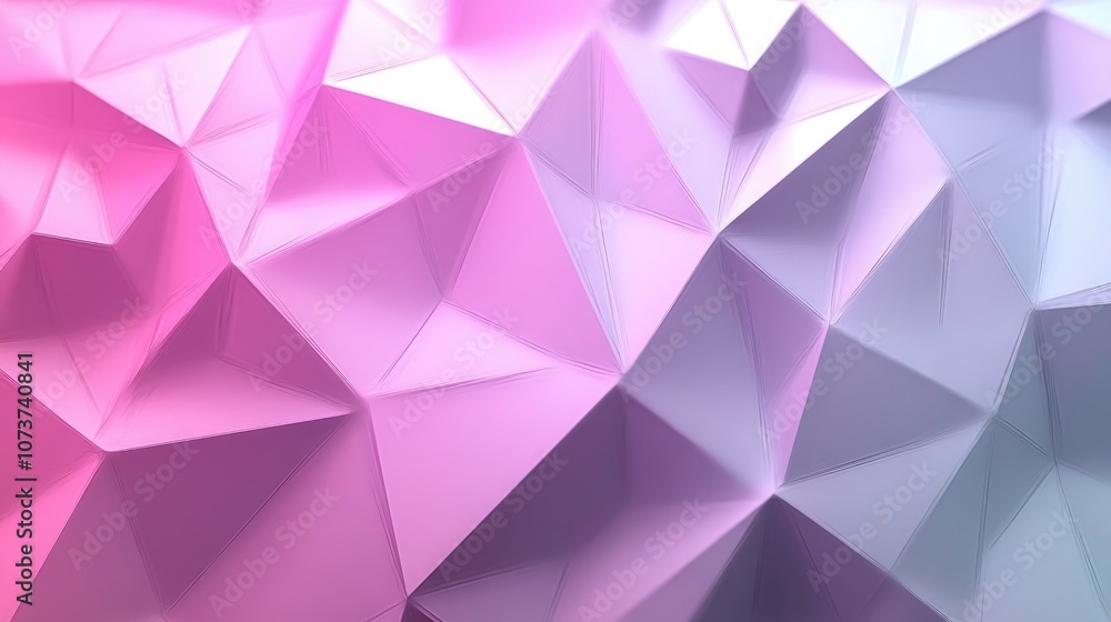 Poster low polygonal triangle pattern background