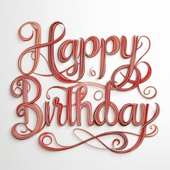 Happy Birthday Vector Template Design Illustration text