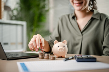 piggy bank, savings, loan, finance, investment, calculator, growth, investor, insurance, wealth. A...