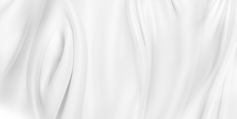 White silk fabric