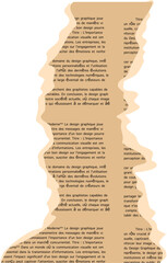 Naklejka premium Ripped newspaper illustration 