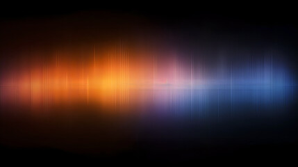 Blurred Vibrant Orange and Black Vertical Lines, Radiant Glow Effect, Perfect for Energy, Music Visuals, Tech Themes, and Creative Graphic Design