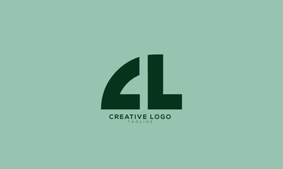 CL Abstract initial monogram letter alphabet logo design