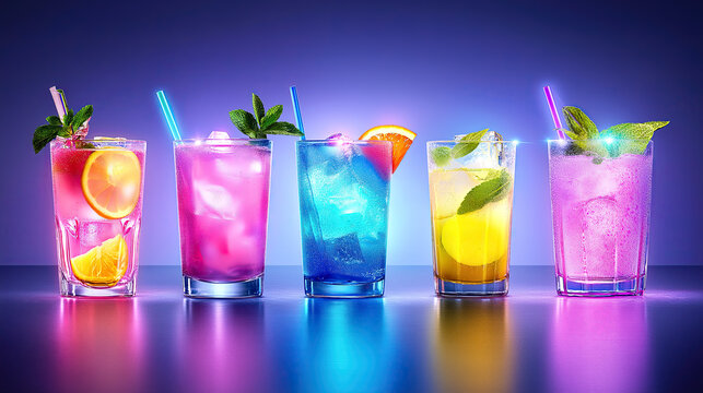 Colorful Cocktails For International Bartender Day, Cocktail Drinks  Row World Bartender Day - Powered by Adobe