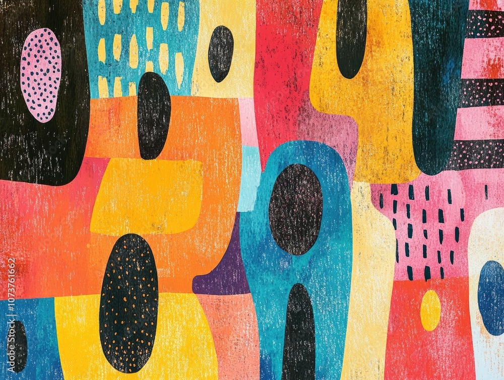 Aufkleber vibrant graphic illustration featuring glossy colors and a beautifully painted surface design includ