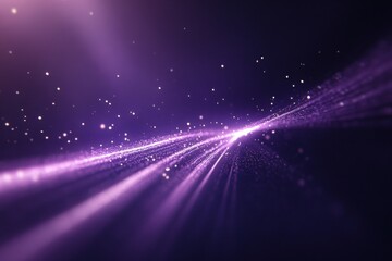 Obraz premium Exploring the enchanting dance of light rays in a purple atmosphere