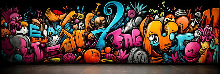 Explore the intersection of pop art and urban culture with this graffiti-inspired design.