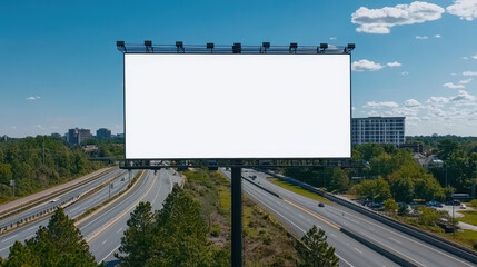 Fototapeta premium Captures serene highway overpass viewed from - elevated perspective above