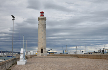Grand phare à Sète. France © JFBRUNEAU