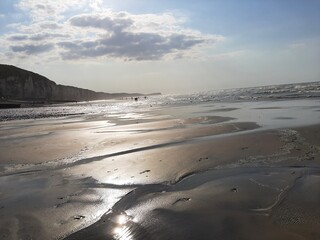 beach at sunset
