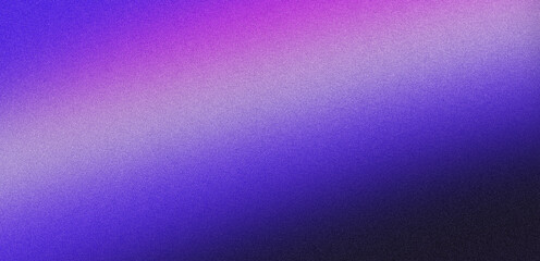 Obraz premium Abstract blue purple white dark grainy gradient background glowing light dark backdrop, noise texture effect banner header poster design