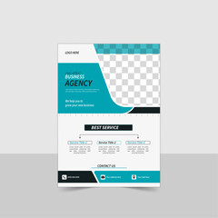 Obraz premium Modern creative a vector flyer template in a4 size corporate business flyer design.