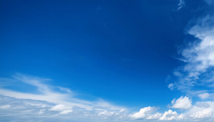  A clear blue sky with light clouds provides ample copy space ideal for website banners _1(25)