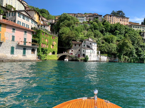 Lake Como view from a boat
