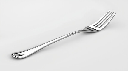 fork and knife on white background