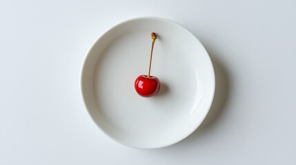 Plate of Cherries in plate