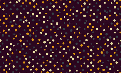 Vector polka dot pattern with abstract round shapes. Great for textile designs, seamless wallpapers, or trendy poster backgrounds with a minimalist geometric style.