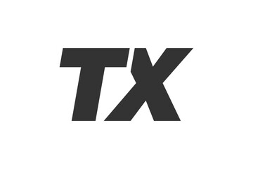 TX Techno Editable Font Logo For Corporate Branding. Bold, Futuristic Design With Unique Typographic Ideas. Minimal Custom Type And Dynamic Letter