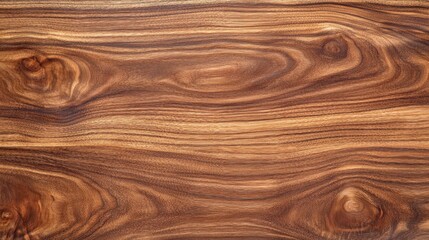 Obraz premium Close-up of a rich brown woodgrain pattern with intricate swirls and knots.