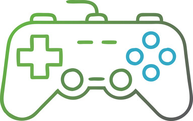 Gaming controller Silhouette vector, joystick icon silhouette