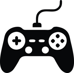 Gaming controller Silhouette vector, joystick icon silhouette