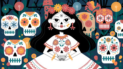 Dia de Muertos: Sugar Skull Girl 