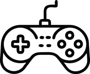 Gaming controller Silhouette vector, joystick icon silhouette