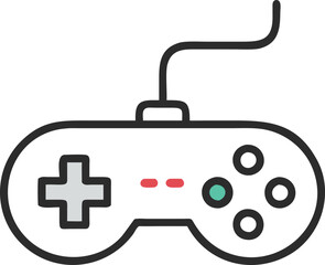 Gaming controller Silhouette vector, joystick icon silhouette